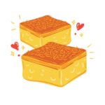 Käsekuchen-Duo mit goldener Kruste, ideal für Kaffee und Kuchen.